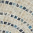 Eloise Mother of Pearl Shell Handmade Mosaic Plate Home Wall Decor with Blue Accents