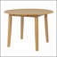 Table de salle à manger extensible ronde pour 2 à 4 personnes, table de salle à manger pliante en bois avec taille réglable, conception peu encombrante pour les petits appartements et les salles à manger - Brun clair-1903272412