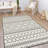 Brunn Geometric Machine Woven Rectangle Polypropylene Area Rug in Blue-507820788