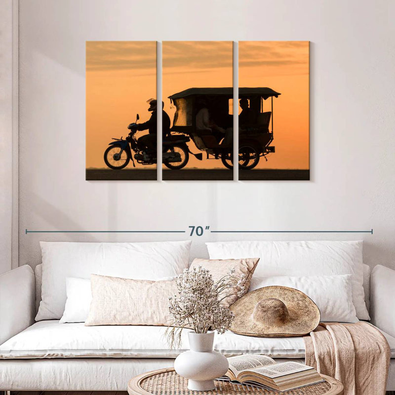 Tuk-Tuk Silhouette, 28" H x 45" W