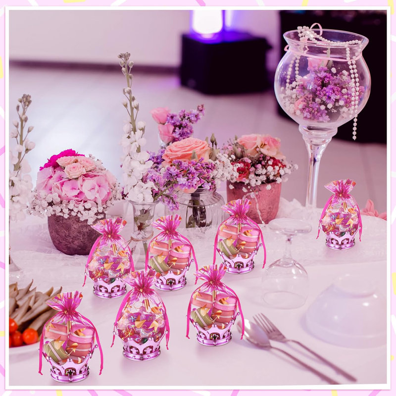 36 gobelets à couronne remplissables roses 36 pièces