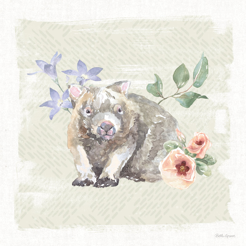 «Aussie Love VIII» par Beth Grove, reproduction, H 12 po x l 12 po, Non, Toile tendue