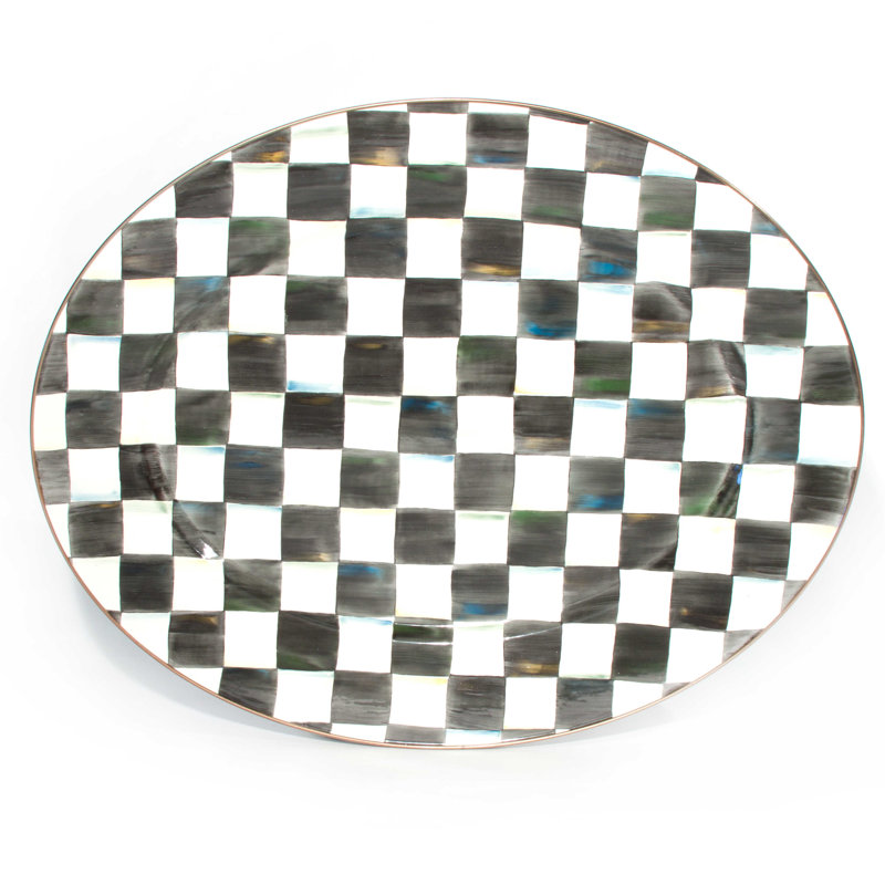 Courtly Check® Oval Platter, 1.25" H x 22" W x 17.5" D