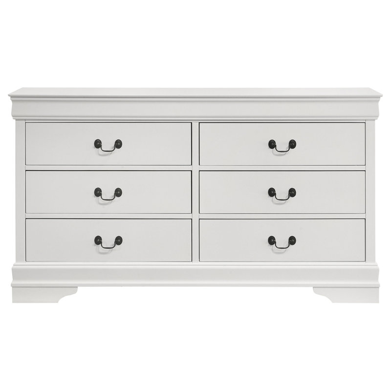 Frances White 6-drawer Dresser
