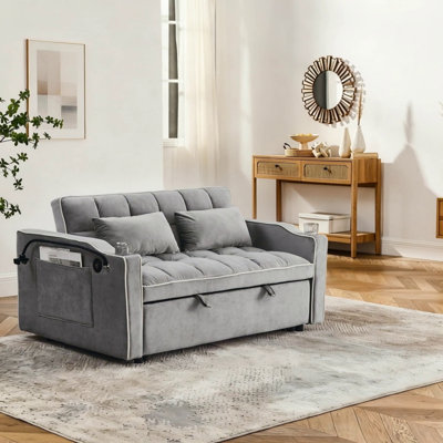 55.51 Inch Versatile Foldable Sofa Bed