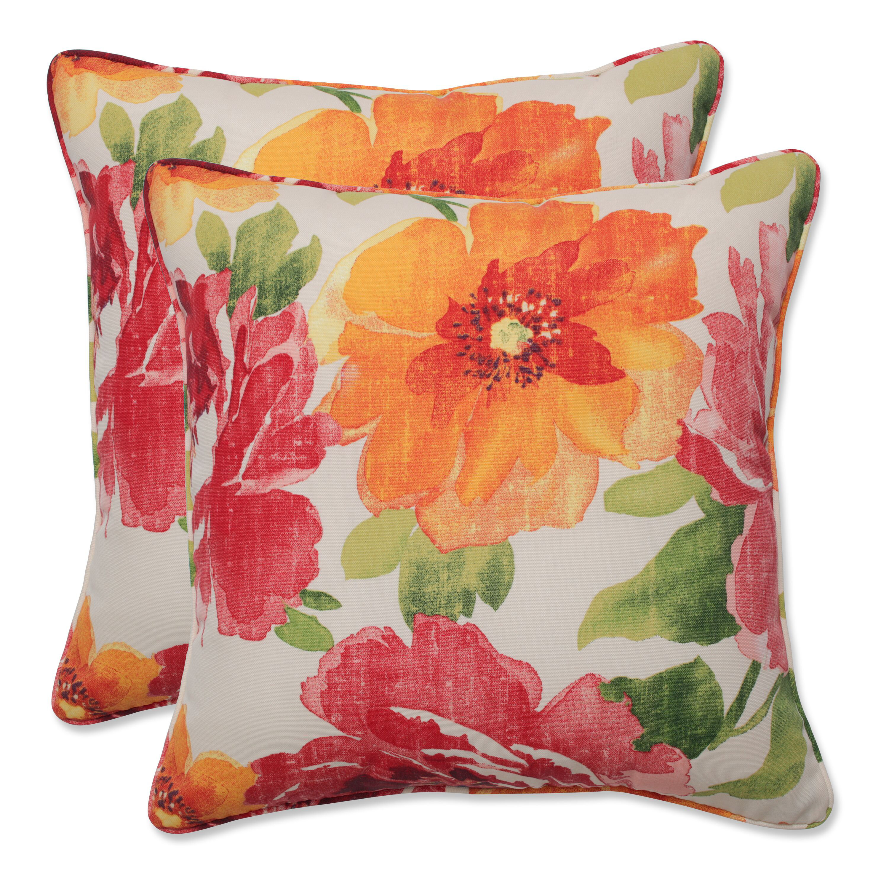Pillow Perfect Muree Outdoor Square Pillow Cover & Insert & Reviews | Wayfair