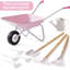 Kids Wheelbarrow With Gardening Tools Set-9pcs Metal-125122138