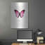 Papillon rose - impression sur métal sans cadre-682066225