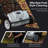 Dapper Supply 21-Inch Push Lawn Sweeper, Grass, Lawn and Leaf Cleanup Collector with Large 3.5 cu. ft. Hopper Bag, Durable Wheels, and Dual Spinning Brushes, Grey-100147485