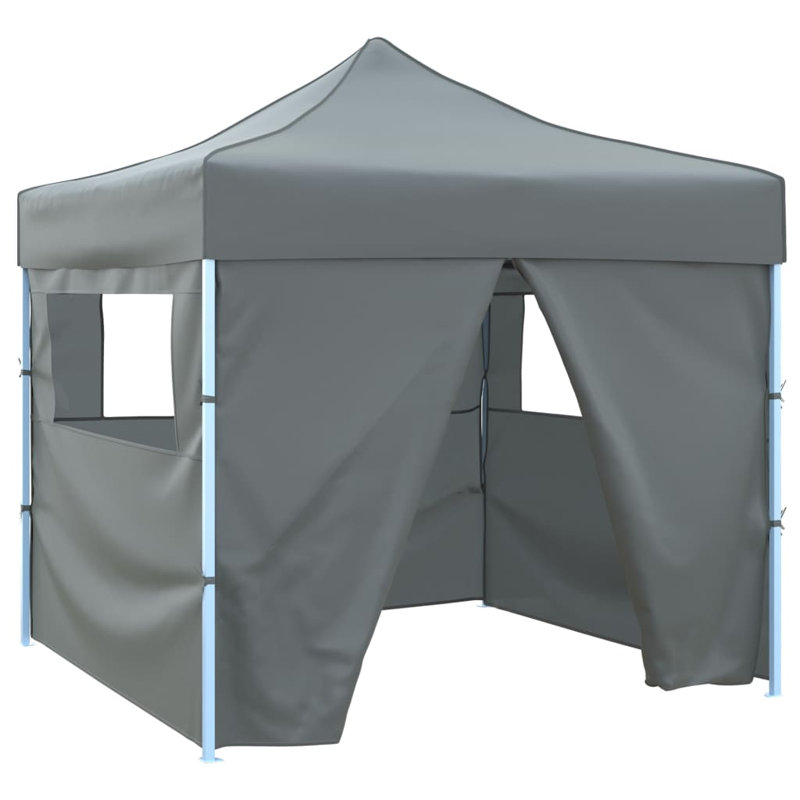 3m x 3m Steel Pop-Up Party Tent, Anthracite, 300cm W x 300cm D