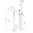 Floor Mount Freestanding Bathtub Filler Faucet with Handheld Shower-53073549