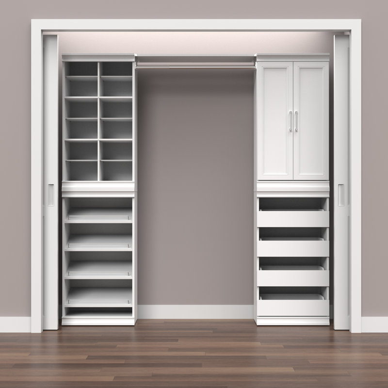 Modular Storage 21.38" W 4-Drawer Unit, White