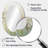 Green Beige Serene Meadows II - Abstract Oval Decorative Mirror On Metal-299925242