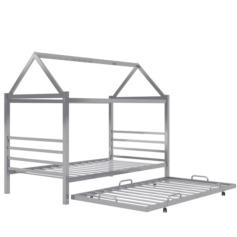 Lit simple avec couchette Cartee par Isabelle & Max ™, Argent