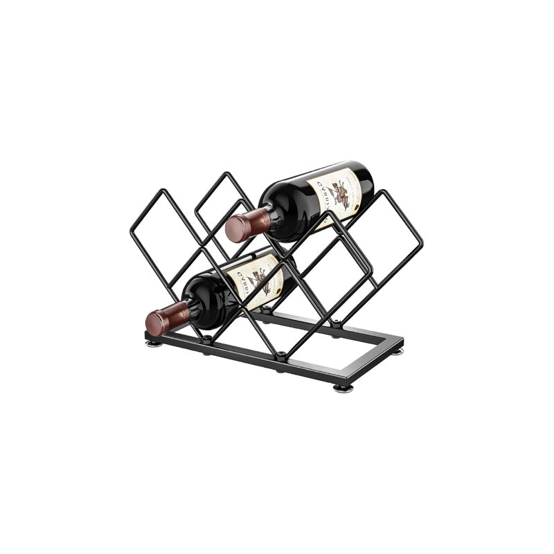 Support à vin de comptoir - 7 bouteilles en métal