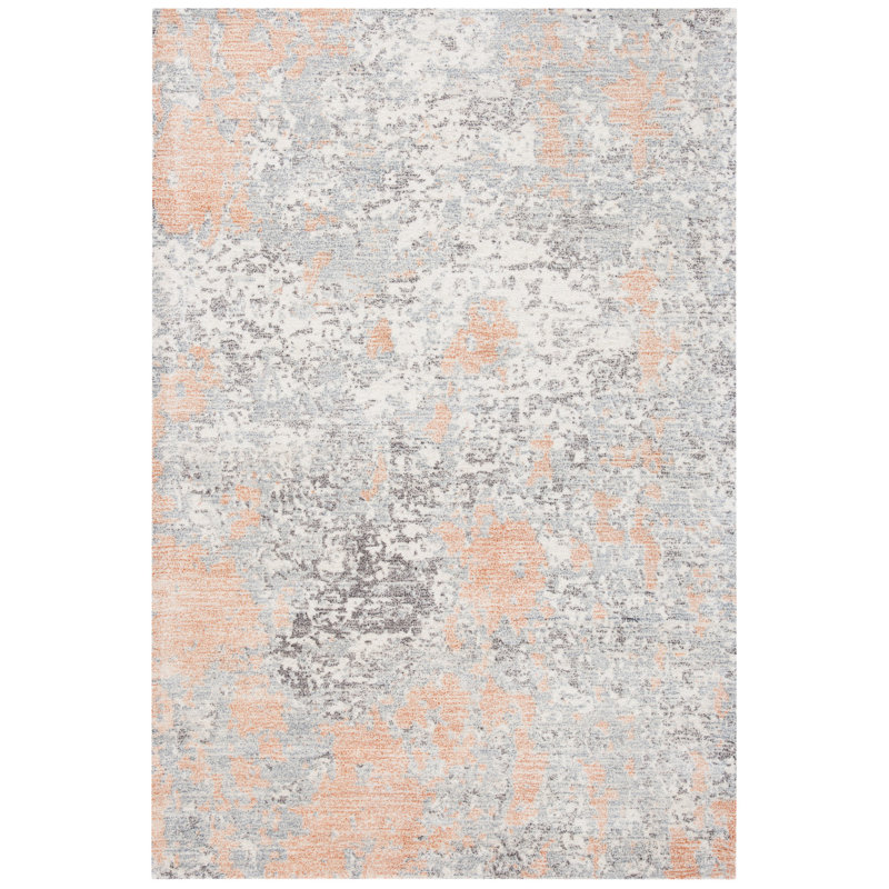 Tapis abstrait en laine / viscose touffeté à la main Dungannon, Rectangle 3 pi x 5 pi