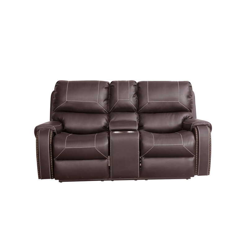 Canapé inclinable moderne en similicuir pour salon