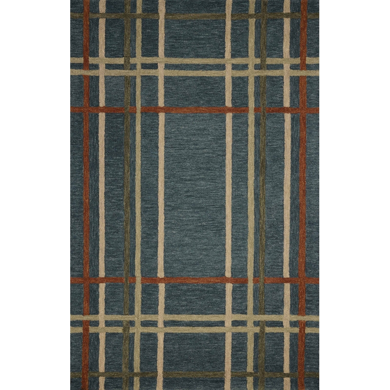 Tapis denim / multicolore Magnolia Home par Joanna Gaines x Loloi Waylon, Tapis de couloir 2 pi 3 po x 7 pi 6 po