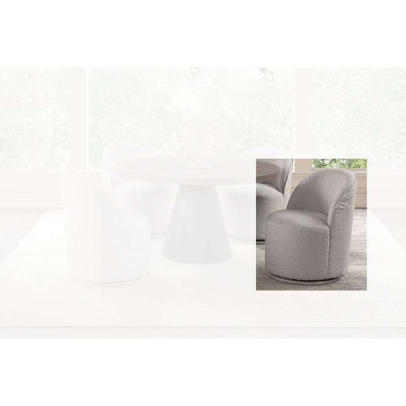Chaise pivotante Wessel, Gris clair
