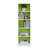 5-Tier Reversible Color Open Shelf Bookcase, White/Pink-256550516