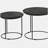 Matte Black 2-Piece Nested Table Set