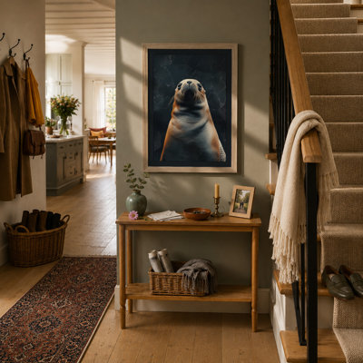 Seal's Gentle Gaze Modern - Framed Print