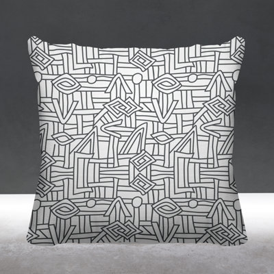 Zeke Abstract Cotton Reversible Pillow Cover