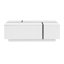 Table basse extensible de 47,2 po à 72,7 po, table basse multifonctionnelle avec finition ultrabrillante, table basse avec 2 espaces de rangement cachés et 2 tiroirs pour le salon