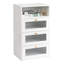 Table de chevet blanche avec port USB
