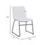 Chaise d'invité de bureau en cuir / polyester Lagan-1314206495