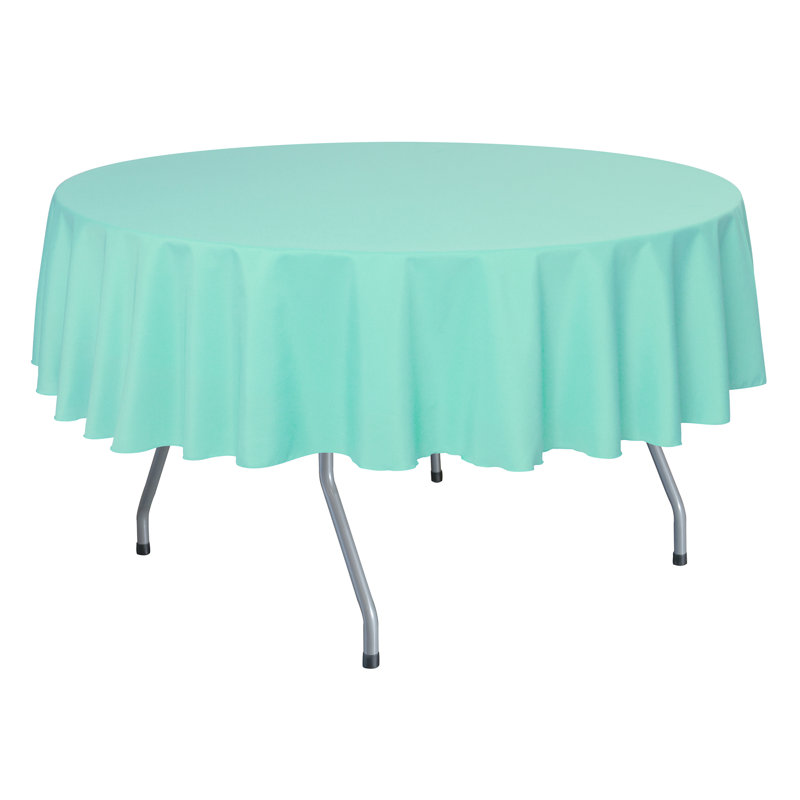 Nappe Ultimate Polyester - Lin rond en polyester, 84 po x 84 po, 3, Aqua