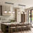 3-Light Modern Classic Fabric Linear Pendant Light-723575779