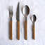 Bistrot Vintage Teak 5 - Piece Stainless Steel Flatware Set - Service for 1