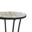 Table d'appoint de patio avec tablette