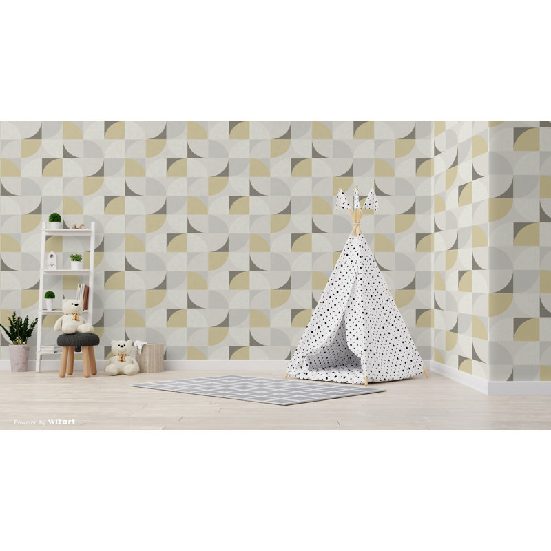 Caleia 10m x 53cm Satin Paste the Wall Wallpaper Roll, White