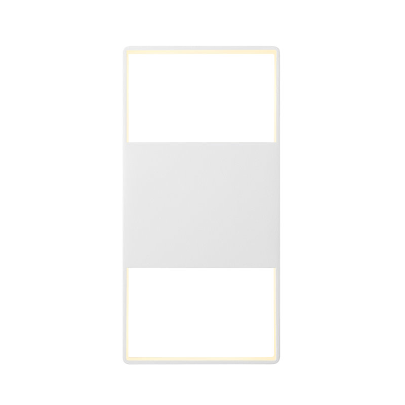 Light Frames 14'' Bronze and White LED Wall Sconce
