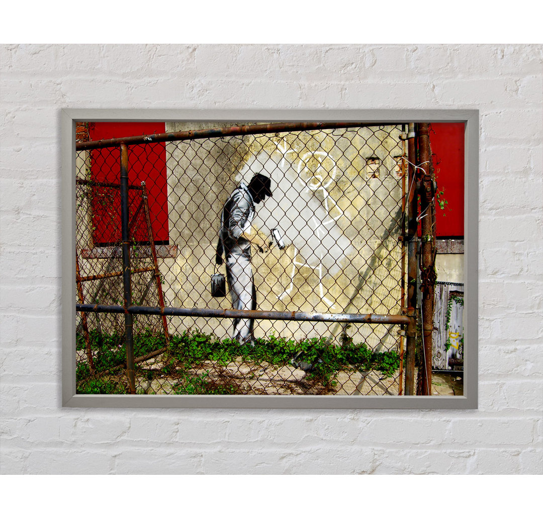 Behind The Fence - Einzelbildrahmen Kunstdrucke auf Leinwand