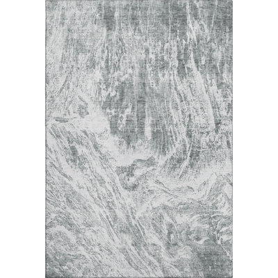 Premium Machine Washable Prisco Gray Rug