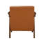 Chaise d'appoint rembourrée en similicuir 1 pièce