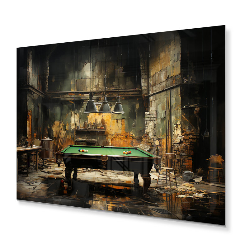 Billard Industrial Game I - Sports, H 12 po x l 20 po