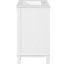 Meuble-lavabo moderne de 76 cm (30 pouces) avec lavabo en céramique, poignées en forme de bouton et étagère réglable, gain de place dans les petits espaces, lavabo de 76 cm (30 pouces), tiroirs à fermeture amortie.