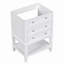 Meuble-lavabo de 24 po sans lavabo, base seulement, structure en bois massif, armoire de rangement de salle de bain avec tiroir et tablette ouverte