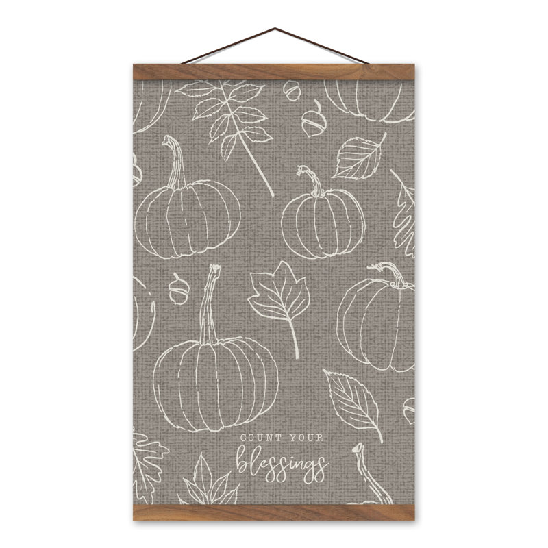 Canvas Wall Hanging, Gray