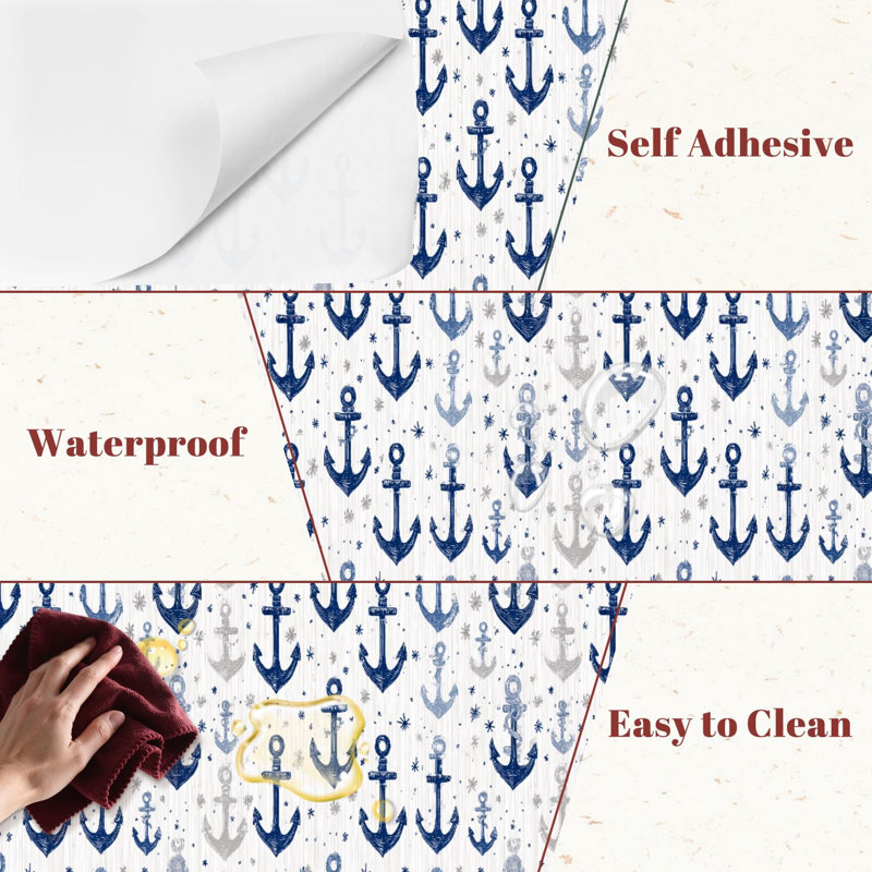 Papier peint adhésif peler et coller en PVC, revêtement mural auto-adhésif amovible, imperméable pour la décoration intérieure