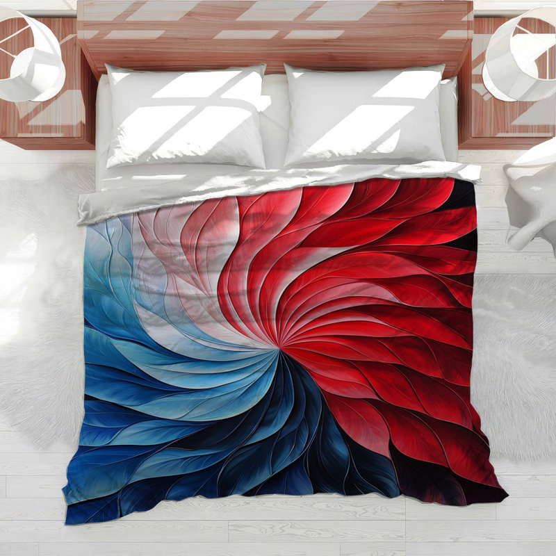 Édredon Spiral Bedding Floral Art Deco, Édredon simple