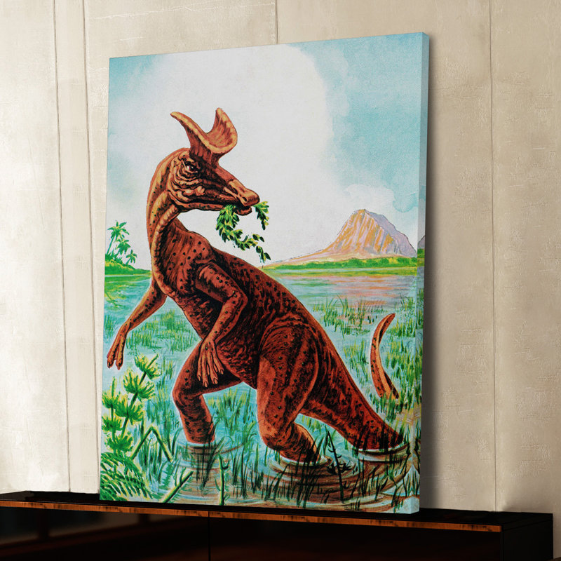 Lambeosaurus - Graphic Art on Canvas