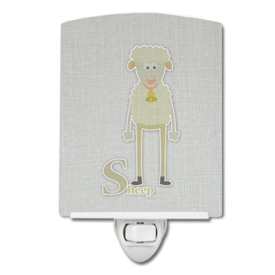 Lampe de nuit en céramique ovine s