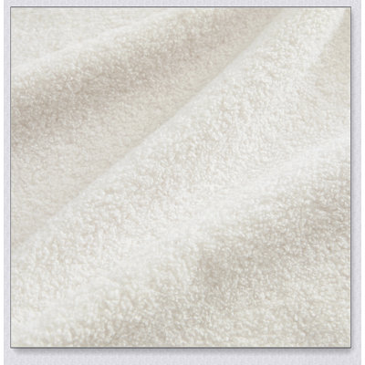 Curved Ottoman Teddy Fabric - Soft And Skin-Friendly, Fluffy Texture, Easy To Clean And Maintain For Everyday Use