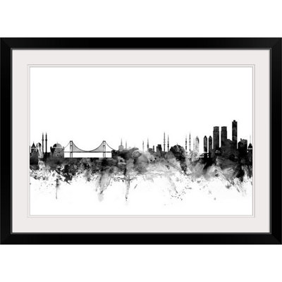 «Francy Istanbul Turquie Skyline» par Michael Tompsett, impression