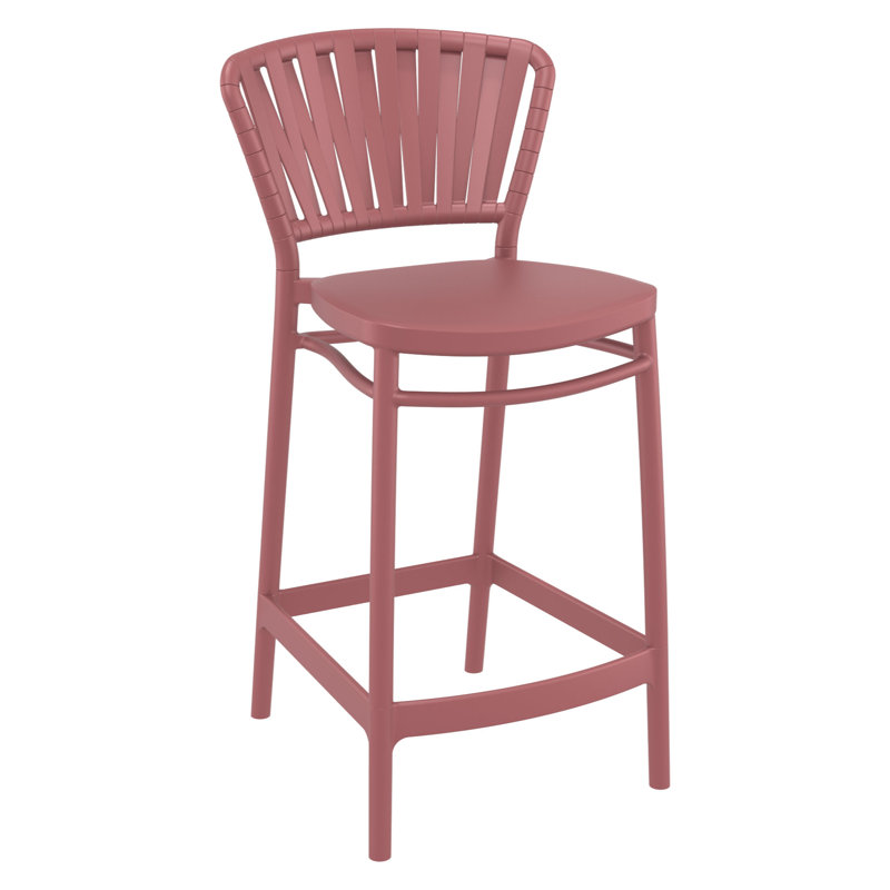 Tabouret de bar d'extérieur Newport, Marsala, 25.6"